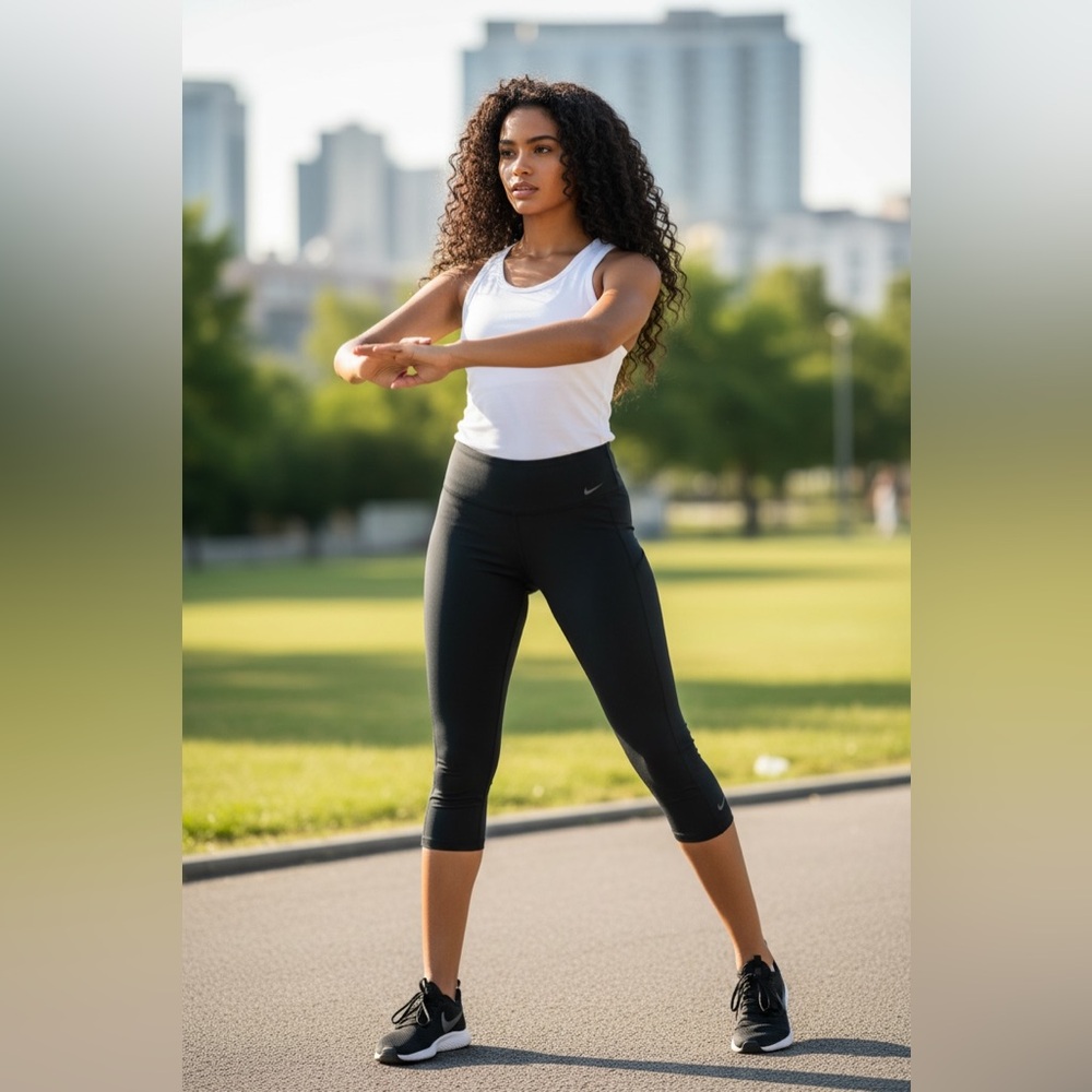 Nike Women's Black Capris